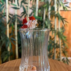 Handmade glass tea spoon