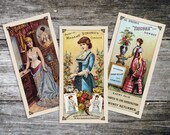 Victorian Corset Fashion Ad Reproduction Print Set from Curious London with FREE SHIPPING