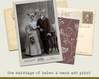 anthropomorphic art  I  cabinet card  I  wedding photo  I  animal portraits  I  anthropomorphism  I  dark academia  I  curiouslondon