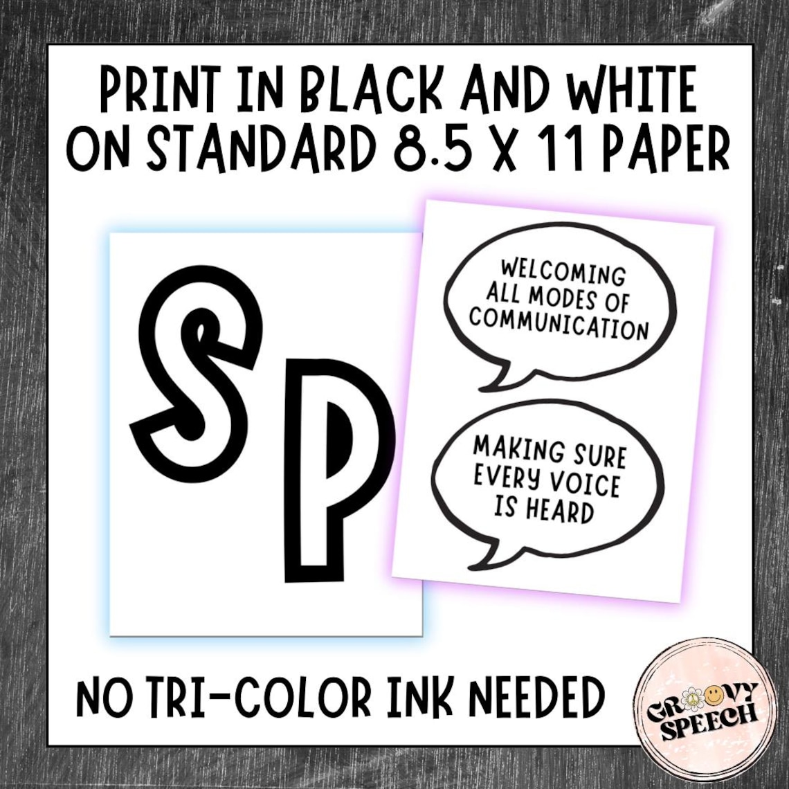 Speech Therapy Bulletin Board / Door Decor - Digital Download - Etsy