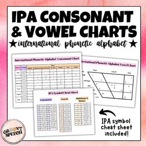 Tableaux des consonnes et voyelles IPA | Orthophonie