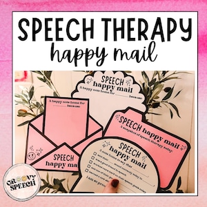 Speech therapy happy mail | Parent Communication