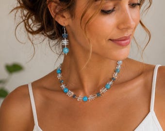 Ice Butterfly Crystal Necklace & Earrings Set – Swarovski Inspired