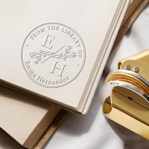 Personalized Book Embosser/Custom Book Stamp/From The Library Of /Library Embosser/Self Inking Stamp/Ex Libris/Back To School Gifts