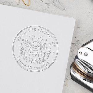 Personalized Book Embosser/Custom Book Stamp/From The Library Of /Library Embosser/Self Inking Stamp/Ex Libris/Back To School Gifts