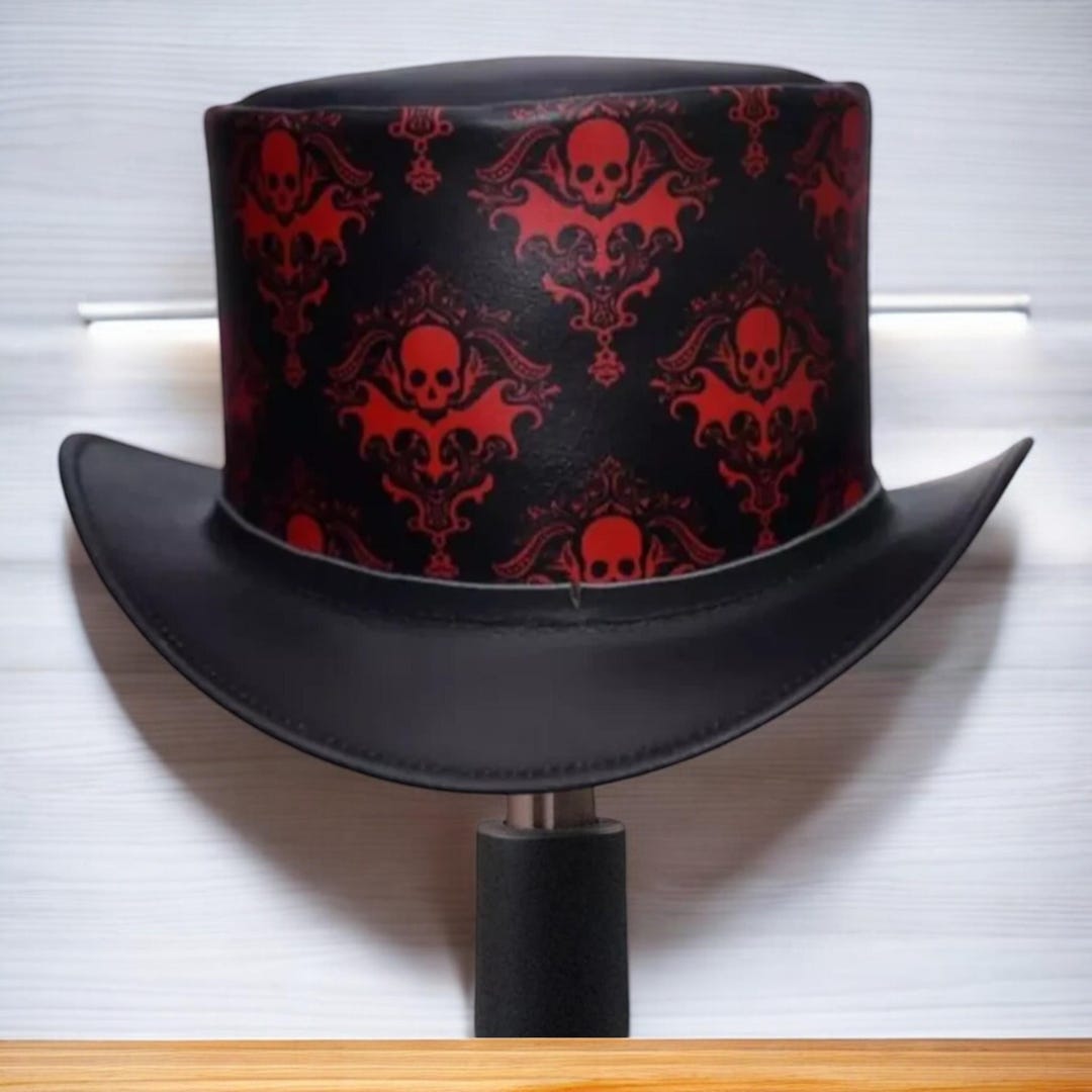 ブラックゴシックスカルトップハット：スチームパンクコスプレ、パンク