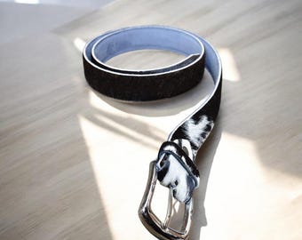 Pony Hair Western Style Belt Amazon.com: Generic 1 3/4 main image 3