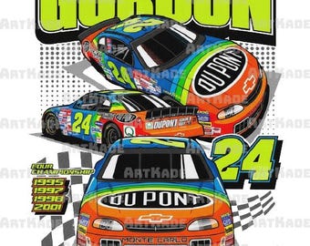 jeff gordon vintage stil trio Bilddatei (PNG)