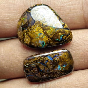 Koroit Boulder Opal Set: Handmade Australian Jewelry Gift