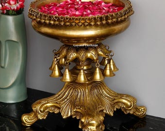 Supporto per campanelli in ottone fatto a mano Urli – Decorazioni per la casa etniche reali