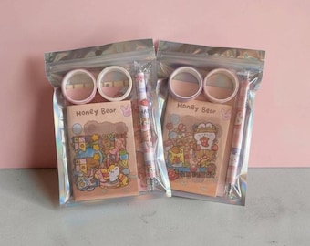 Kawaii-Schreibset | Ideal für Schulanfang und Partys für Kinder und Jugendliche