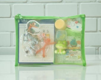 Dinosaur Busy Bag | Max | Kids Travel Activity, Screen Free Quiet play, Get Well Gift