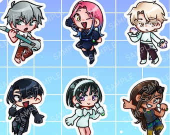 Llaveros acrílicos de Alien Stage // Till, Ivan, Mizi, Sua, Hyuna, Luka