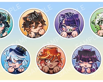 Pines de botón Archon de Genshin Impact