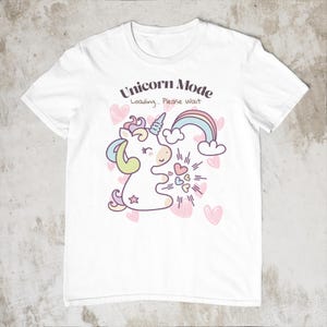 Unicorn T-Shirt, Magical Tee, Fantasy Shirt, Mythical Creature Top, Rainbow Unicorn T-Shirt