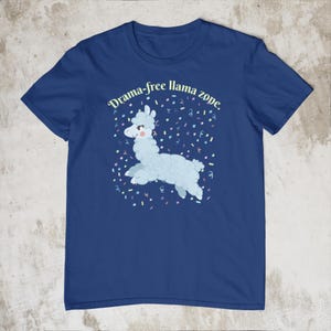 Drama-Free Llama Graphic T-Shirt: Unisex Softstyle Cotton Tee
