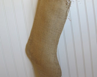 Burlap Stocking