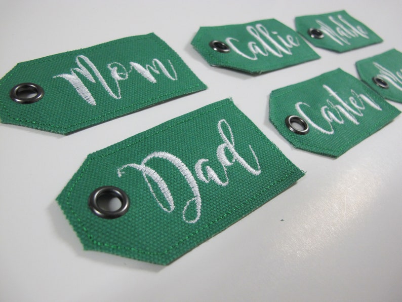Green Name Tags Printable