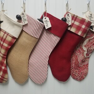 Choose 1 Christmas stocking farmhouse Christmas country stocking You choose your style
