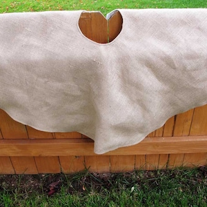 Burlap Tree Skirt - lined for durability - 43&quot;