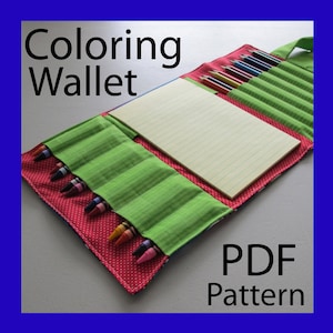 COLORING WALLET PDF Pattern image 1