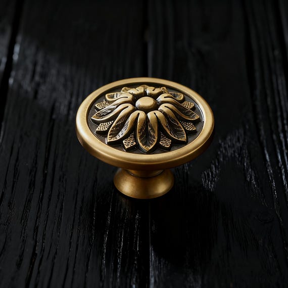 antique gold dresser knobs Traditional Arch Cabinet Handle
