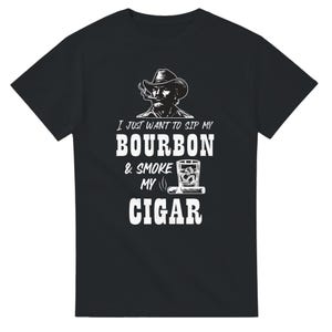 Savor the Flavor T-Shirt | Bourbon & Cigar Enthusiast Gift | Classic Cotton Tee