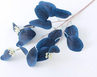 Artificial Eucalyptus Leaves Branches, Fake Greenery Stems for Wedding Bouquets, Home Decor, DIY Silk Floral Arrangement Stems