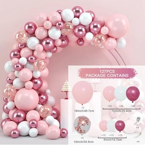 Balloon Garland Arch Kit Birthday Party Decoration Girl Birthday Foil Balloon Baby Shower Decor Globos Wedding Party Supplies Bridal Shower