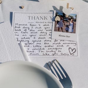 Personalised Wedding Note/Card - Wedding Favour