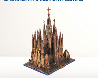 Sagrada Familia – metalowa układanka 3D: zestaw do samodzielnego montażu