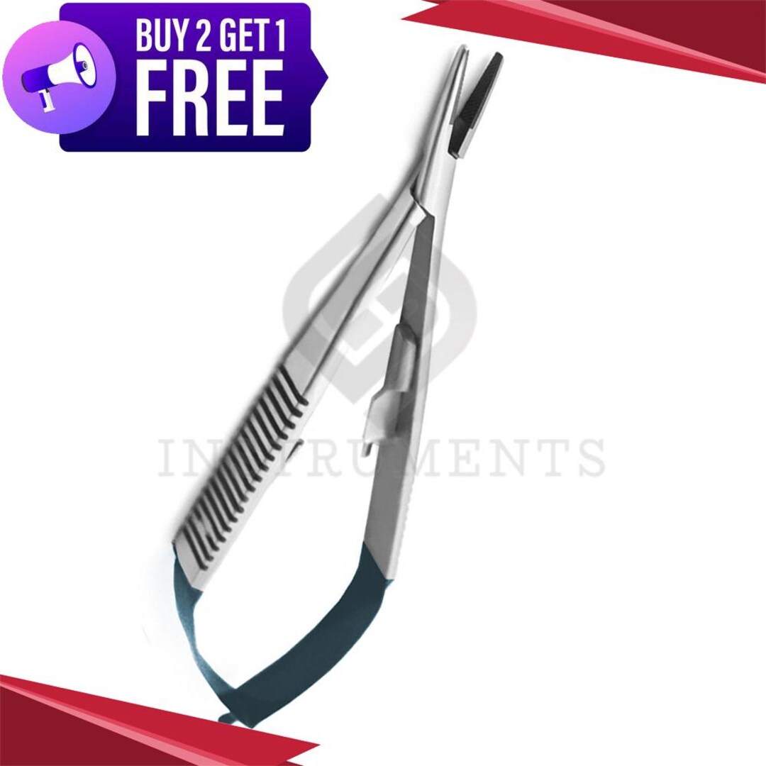 カストロビエホ針ホルダー – ヘビーストレートTCチップ – 精密縫合用