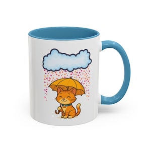 Cute Cat Umbrella Coffee Mug different colors