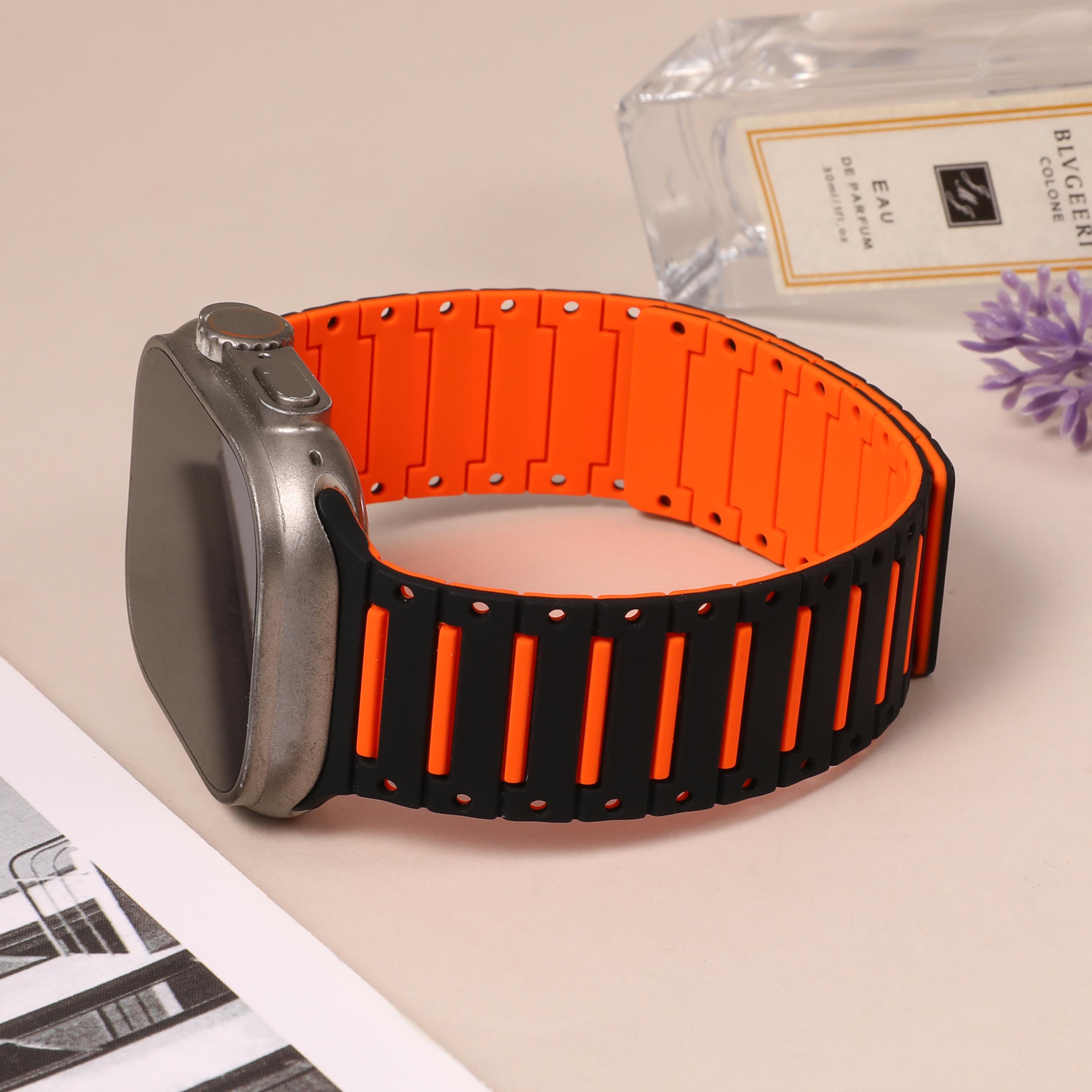 Cyberpunk Magnetic Apple Watch Band 49/46/45/44mm : Dual Color  display picture 1
