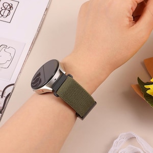 Custom engraved Galaxy Watch magnetic band, unique personalized gift option