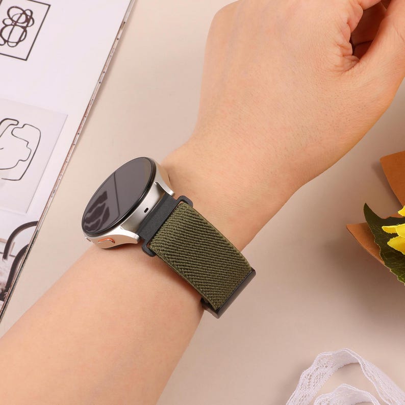 Custom engraved Galaxy Watch magnetic band, unique personalized gift option