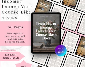 Launch Your Course Canva Guide: Master Resell Rights (Digital Download)