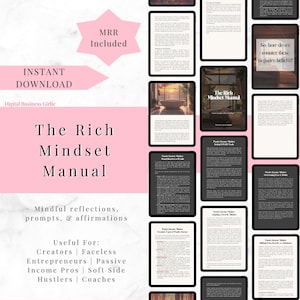 The Rich Mindset Manual (with Master Resell Rights + Canva Masterclass Bonus)