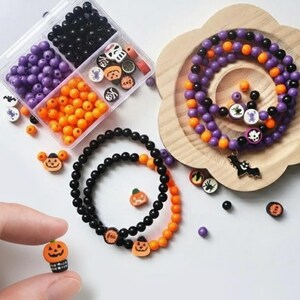 Halloween Bracelet DIY Kit: Spooky Kids Jewelry Craft