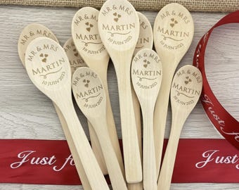 20/50/100 cuillères en bois personnalisées à miel. Cadeaux de mariage personnalisés en gros, Cadeaux de mariage pour invités en gros, Cadeaux de Noël, Cadeaux de Noël