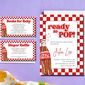 Ready to Pop Baby Shower Set | Editable Digital Download