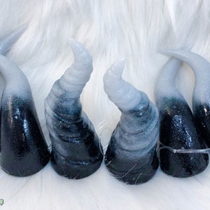 Smoke Colorway for Select Cast Resin Costume Horns, Cosplay and Theater Costume Horns, Handcrafted Demon Horns image 6