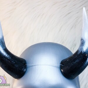 Smoke Colorway for Select Cast Resin Costume Horns, Cosplay and Theater Costume Horns, Handcrafted Demon Horns image 4