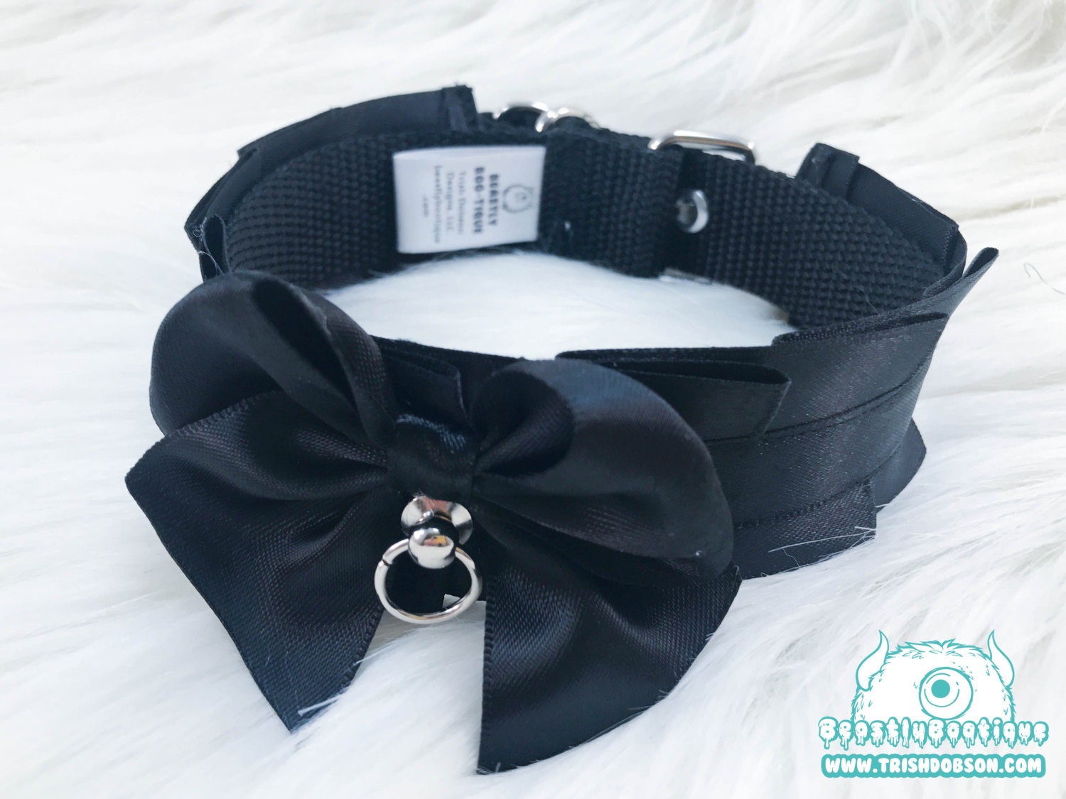 Black Buckle Collar Kitten Play Collar Kitten Play Collar Etsy