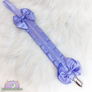 Solid Lavender Adult Pacifier Clip, Age Play Paci Clip, Littles Play Pacifier Clip, Age play Pacifier Strap image 3