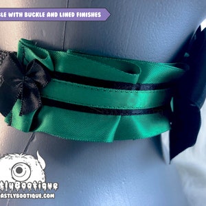 Green and Black Layered Fashion Choker, Kitten Play Collar, Decora Fashion, Decora Kei Collar, Alternative Fashion Collar,Alt Fashion Choker image 2