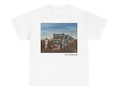 Cadillac Ranch Painting Tee | Vintage Car Art, Heavy Cotton Shirt