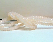 75 pcs 3x2mm Opalescent Pale Pale Pink Faceted Rondelle Glass Beads OPP-5