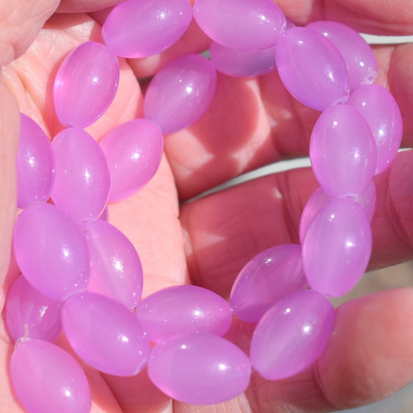 Hot Pink Glass Beads Etsy