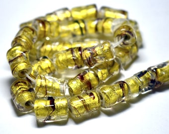 5Pcs Gold Foil Dot Glass Beads Loose Beads DIY Lampwork Jewelry Findings 12mm 5Pcs Gold Foil Dot Glass Beads Loose Beads DIY Lampwork Jewelry Findings 12mm